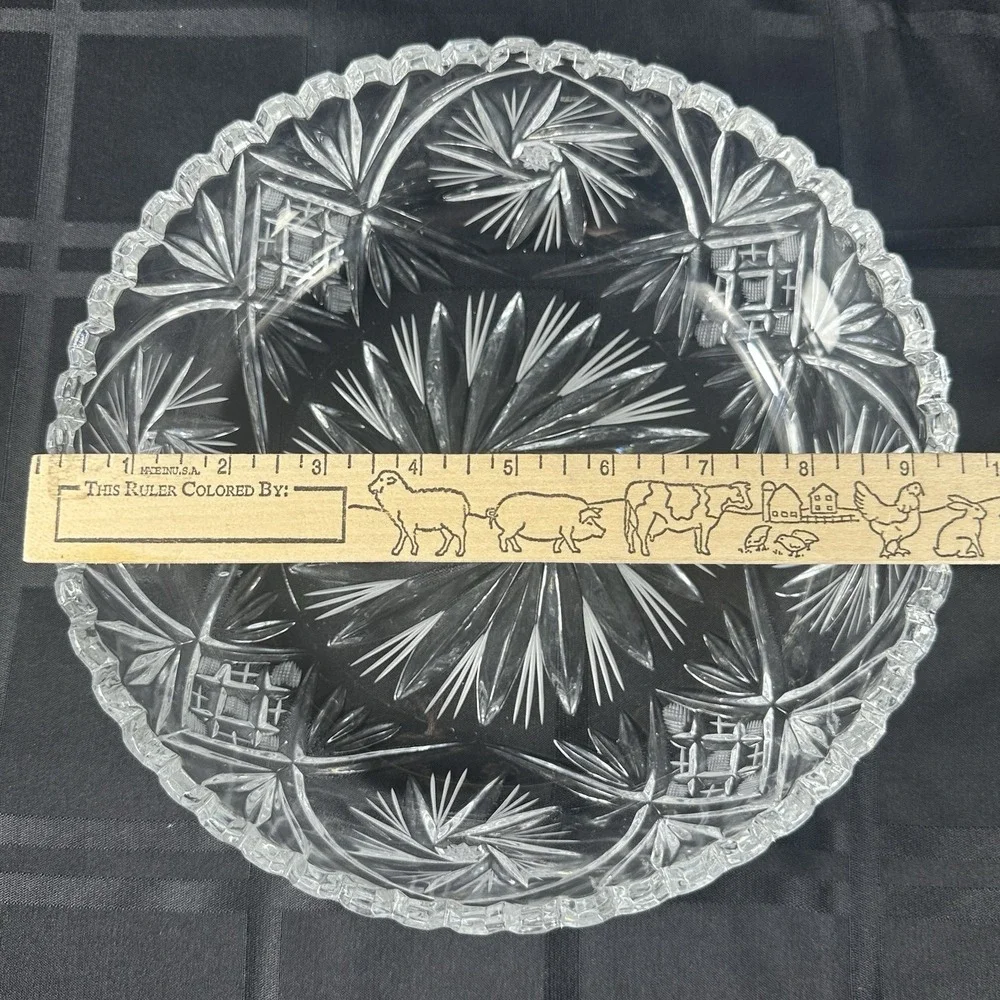 ABP‎ Cut Crystal Bowl 9.5